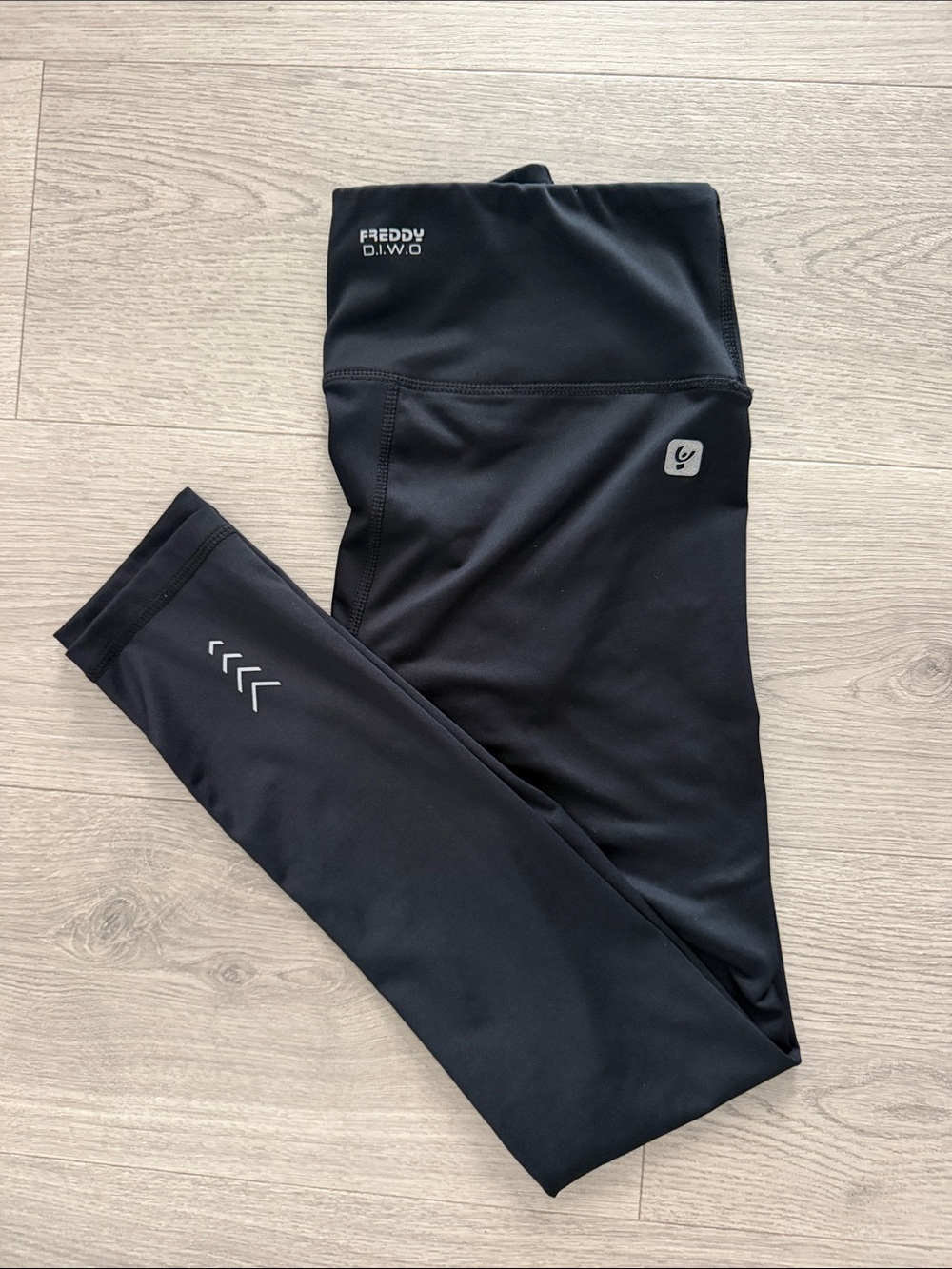 Freddy D.I.W.O High-Waisted Black Performance Leggings